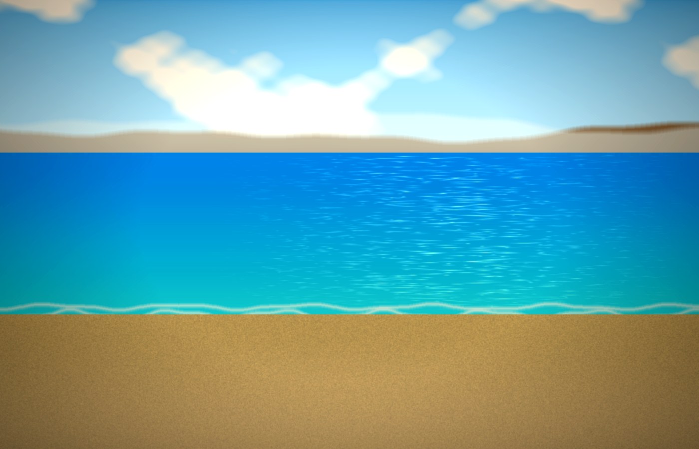 Kryoneri Beach Parga town — AI rendered beach scene
